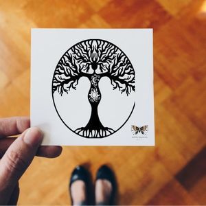 Tree Of Life Goddess Vinyl Decal
